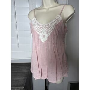 Pink Passport Vintage Inspired Large Tank Top Boho Cottagecore Y2K Babydoll Flow